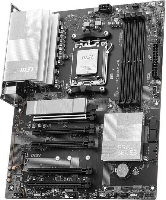 MSI PRO B840-P WIFI – ATX-Mainboard – Sockel AM5 – AMD B840 – DDR5 – Realtek 7.1 – Wi-Fi 7 – 2,5 Gb LAN