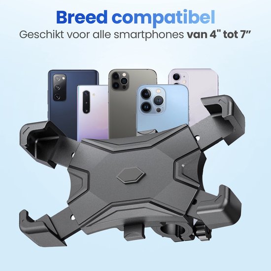Garpex® Handyhalterung Fahrrad & Motorrad - 360° drehbar - stoßfest - universelle Smartphone-Halterung - Anti-Vibration - wasserfest