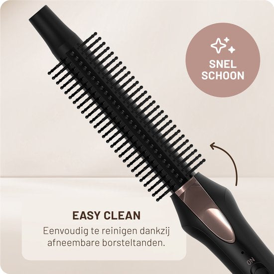 Carmen CTB3085B – Lockenbürste – Durchmesser 19 mm – Zwei Spannungsstufen – Thermobürste – Keramik-Heizelemente – Ein-/Aus-Anzeige – Leicht zu reinigen