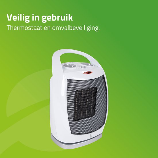 Bo-Camp - Keramische Heizung - Oszillierend - 450/900/1500 Watt