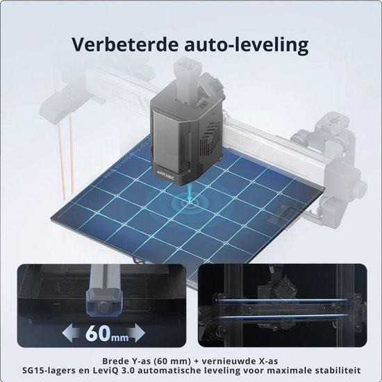 Anycubic Kobra 3 V2 Combo 3D-Drucker – 4/8-Farben ACE Pro Multicolor – 600 mm/s Geschwindigkeit – LeviQ 3.0 Auto-Leveling – 255 × 255 × 260 mm Bauvolumen – Vibrationskompensation – 720p-Kamera – Sofort druckbereit
