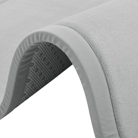 Samtweicher Spielteppich / Kinderteppich Maila - 180 x 120 cm - Grau