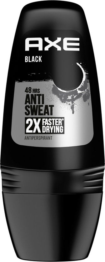 Axe Deodorant Men – Roll-On – Schwarz – 6 x 50 ml – Vorteilspackung