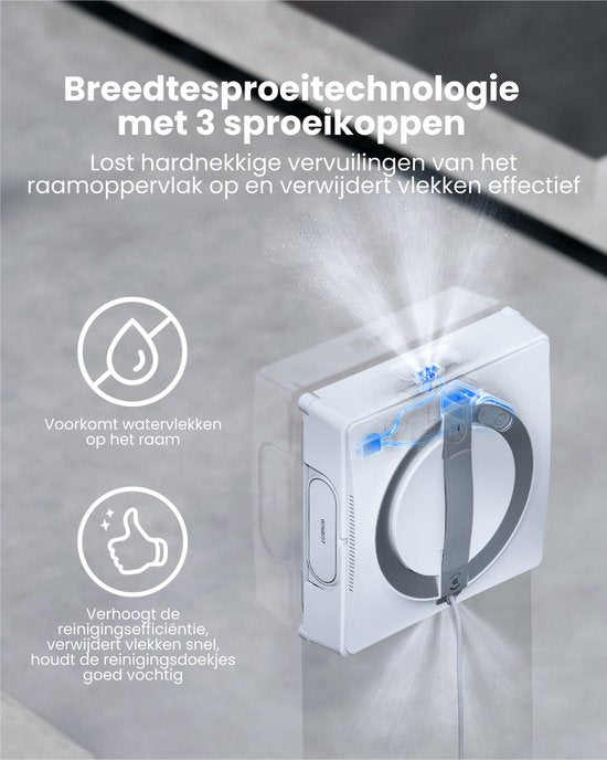 ECOVACS – WINBOT W2 Omni – Automatischer Fensterreinigungsroboter – Roboter-Fensterputzer – Intelligente Reinigungstechnik – Fenster, Duschkabinentüren – Fensterreiniger