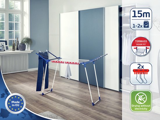 Leifheit Trockengestell Pegasus 150 solid slim - 15 m Trockenlänge