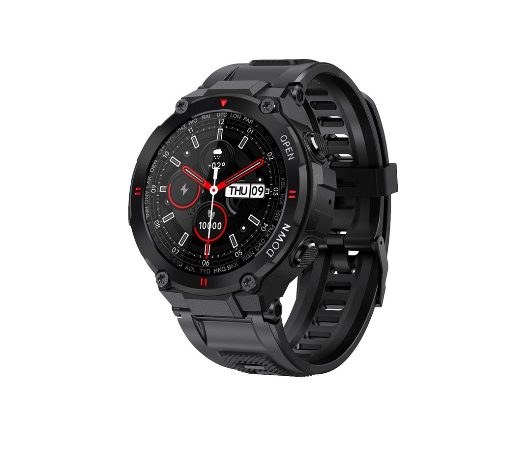 Nuvance Outdoor Smartwatch K22 - 45mm - Touchscreen - IP67 Wasserdicht - iOS & Android