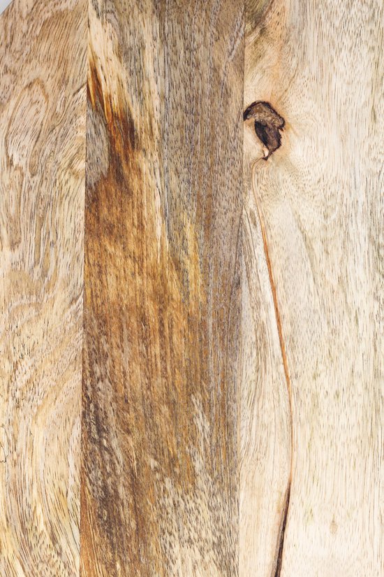 HSM Kollektion Beistelltisch Read - natur/schwarz - Mangoholz/Eisen