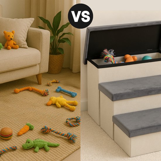 Hundetreppe Stabile Hundetreppe für Hunde mit Ablage - Hundetreppe - Hundetreppe für Sofa oder Bett - bis zu 60 kg - Anthrazit - Universal