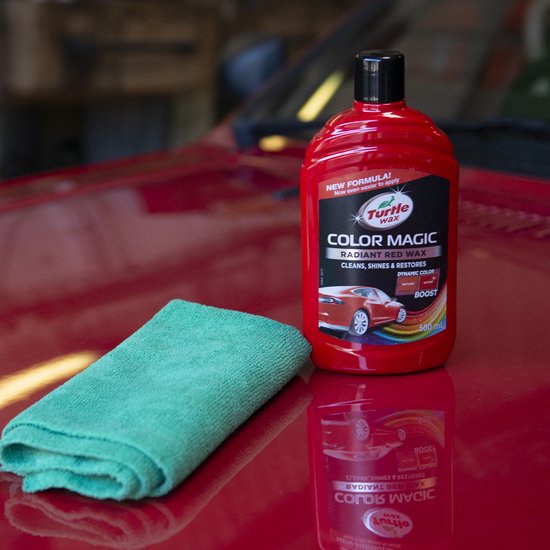 Turtle Wax 52711 Color Magic Radiant Red Wax 500ml - Spezialautopolitur - Lackreparatur - Politur - Rot