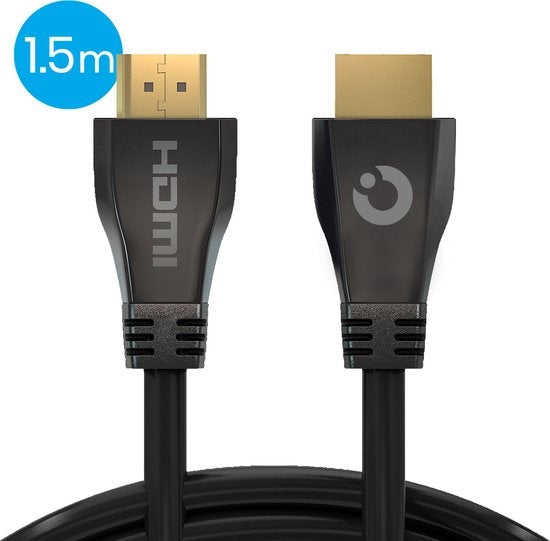 Auronic HDMI Ultra High Speed 2.1 Kabel - Ethernet - Stecker zu Stecker Kabel - Schwarz - 1,5 Meter