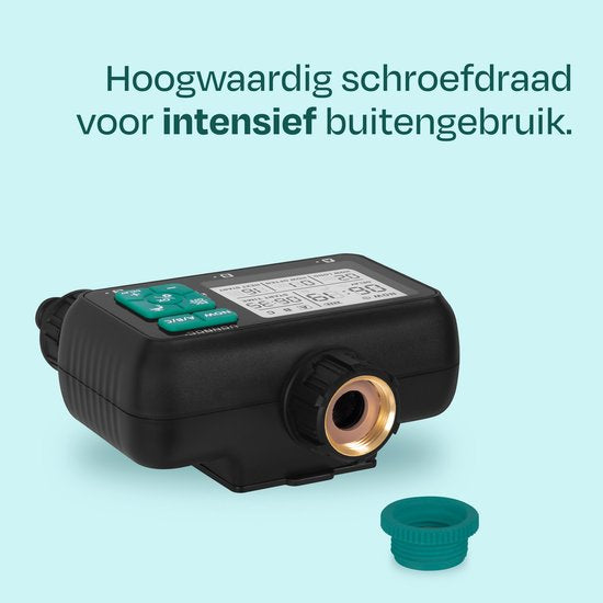 VONROC 3-Wege-Bewässerungsuhr - Bewässerungscomputer für 3 Zonen - Bewässerungszeit und -häufigkeit pro Zone einstellbar