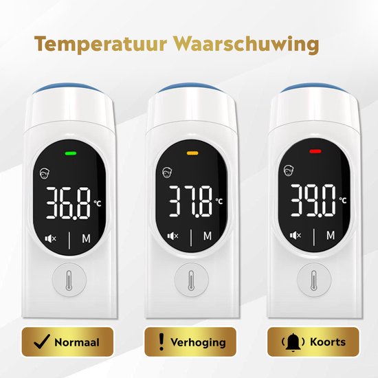 MostEssential Infrarot-Thermometer PRO Edition - Ohrthermometer - Fieberthermometer - Stirnthermometer - Körperthermometer - Fieberthermometer für Erwachsene, Kinder und Babys - berührungslos - 20F
