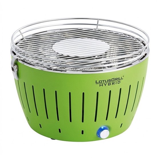 LotusGrill Classic Hybrid Tischgrill – Ø 350 mm – Grün