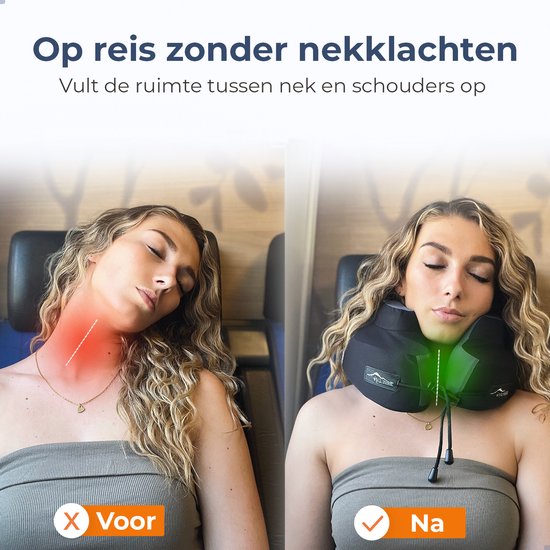 Best Life Nackenkissen Airplane - Reisekissen - Nackenkissen Car Child - Memory Foam