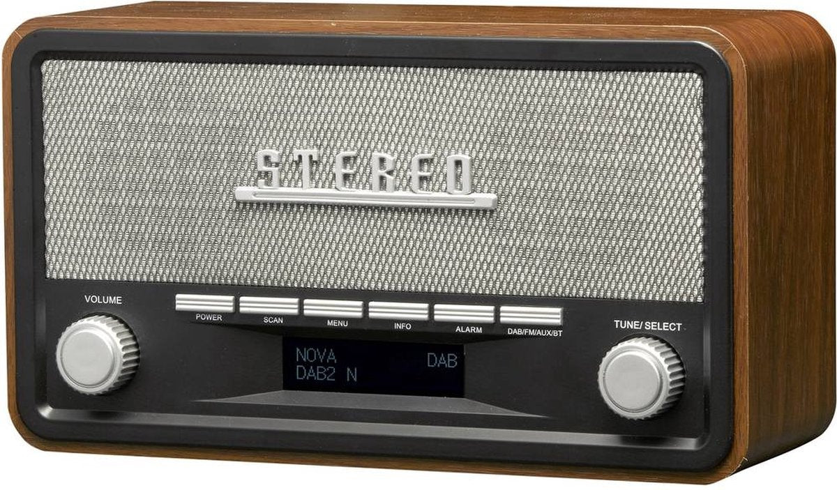 Denver DAB-Radio - Retro-Radio - DAB+/ FM-Radio - Bluetooth - Holz