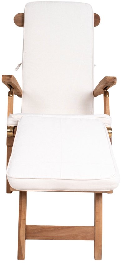 House Nordic Arrecife Kissen für Liegestuhl – Baumwolle – Weiß – 50 x 120 cm