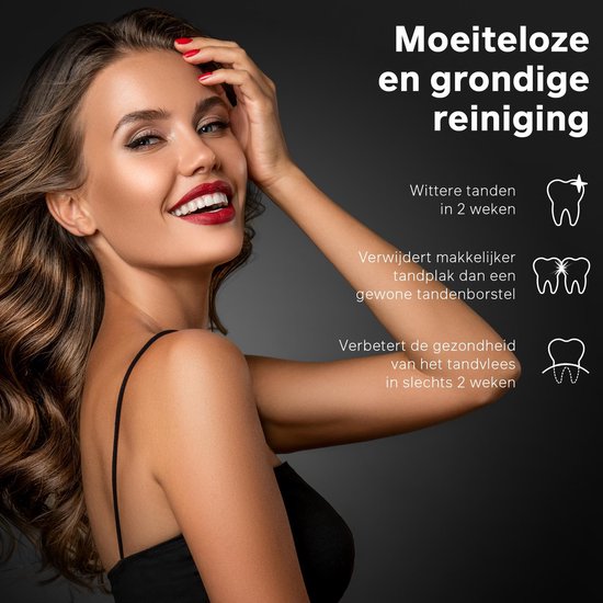 Bintoi® iSonic Black Series D700 - Elektrische Zahnbürste - Ultra Whitening