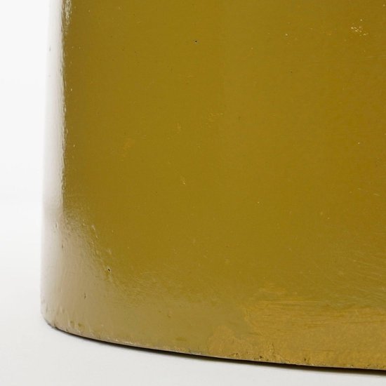 Mica Decorations Stage Beistelltisch - H45 x Ø35 cm - Zement - Gelb