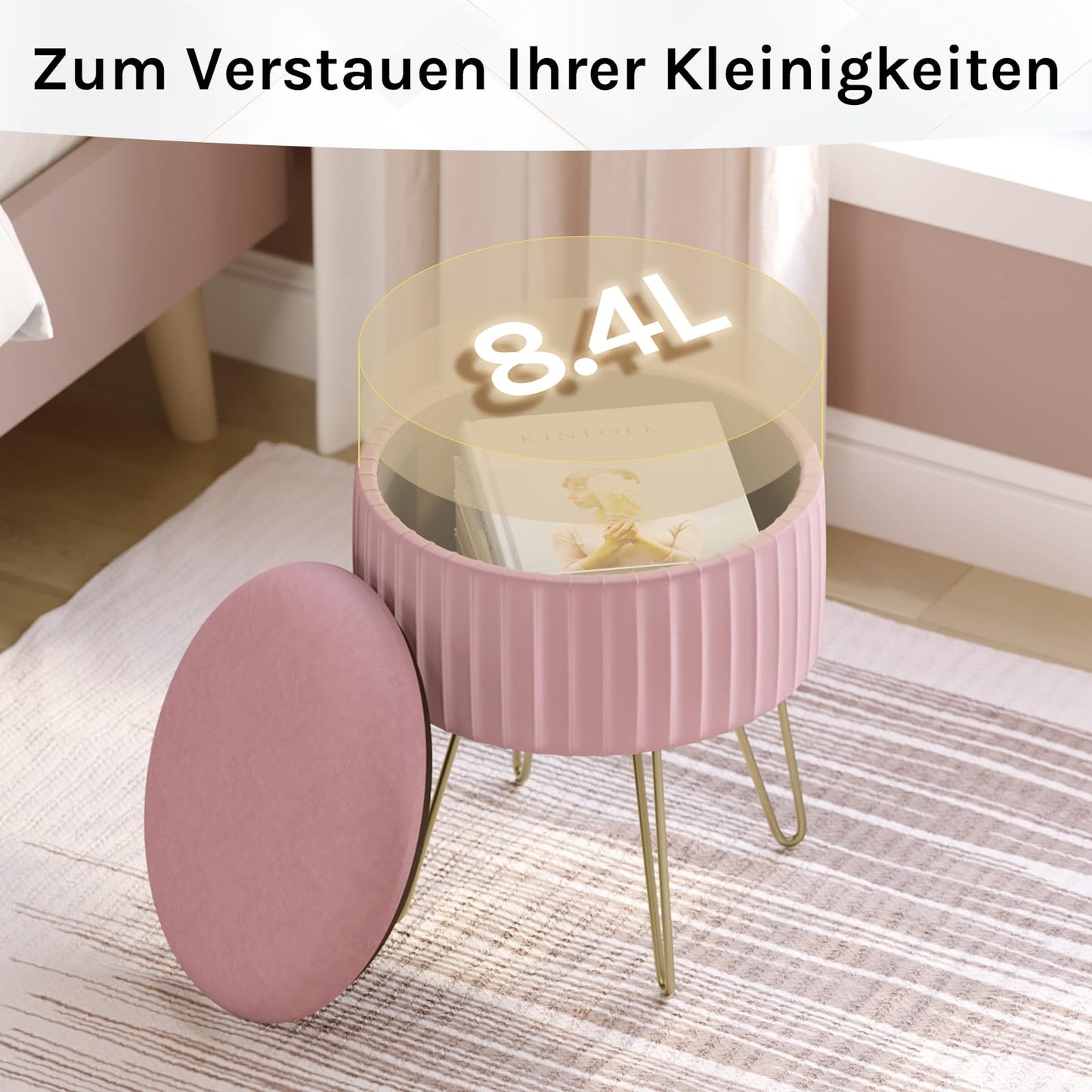Woltu Tischfolie – 100 x 200 cm – PVC – 1 mm – transparent, hochglänzend