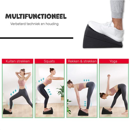 Slant Board - 3 Stück - Squat Block - Anti-Rutsch - Stretch Board - Neigungsbrett - Balance Board - Squat Wedge