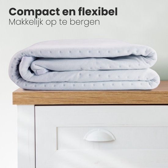 Auronic Electric Blanket - 2 Personen - 160x140cm - mit Eckgummis und 2 Reglern - Weiß