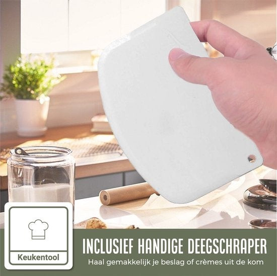 COOCK 6-teiliges Backblech-Set - Springform - Antihaft-Kuchenform - 12 bis 28 cm Durchmesser -Kuchenform inkl. Teigkneter & E-Book