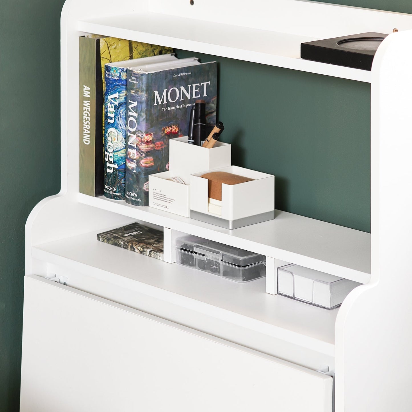 SoBuy Klappschreibtisch FWT105-W - 64 x 62 x 98 cm - Weiß