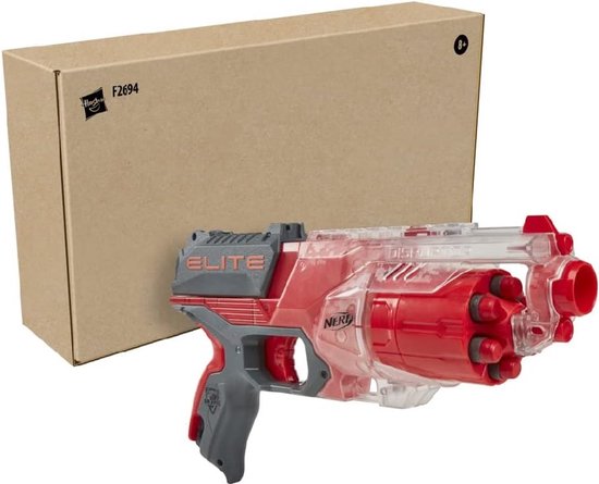 NERF Elite Disruptor – Transparent/Rot