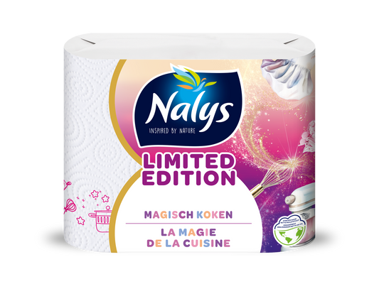 Nalys Küchenpapier Limited Edition – 2-lagig – 3 Rollen – besonders saugfähig & lebensmittelecht