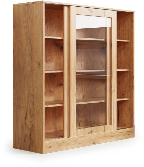 VDD Home – Vitrine mit Glas – Sideboard – 120 x 120 x 37 – Holz