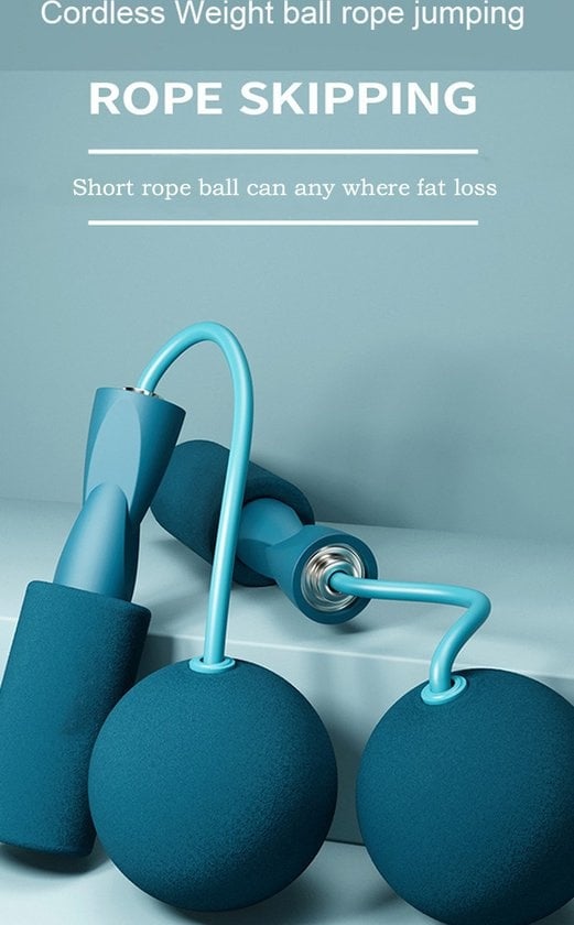 GarpexÂ¬Ã† Kabelloses Sport-Springseil - beschwertes Springseil - Fitness-Springseil - Workout - Fitness - Schwarz