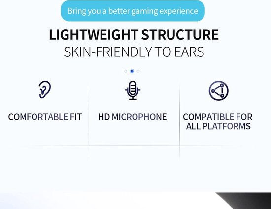 Dobe Stereo-Kopfhörer – für PS5, PS4, XBOX ONE, PC, SWITCH – Weiß