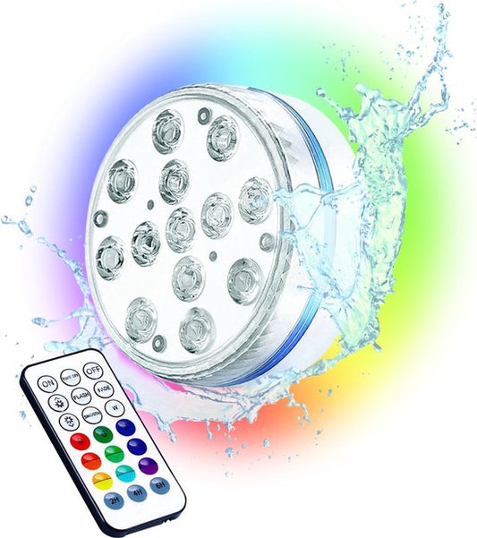 AyeKids Pool Lights - Unterwasserlampe - Jacuzzi - LED - Wasserdicht - Fernbedienung - 16 Farben