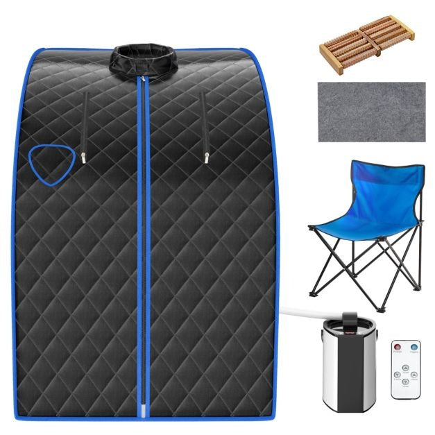 Coast tragbare Dampfsauna 3L - 78 x 87 x 101 cm - schwarz