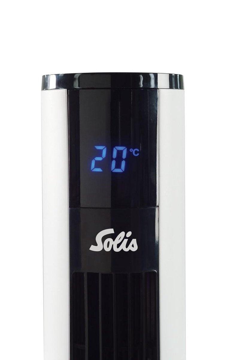 Solis Easy Breezy 757 Turmventilator - Ferngesteuerter Standventilator - Timerfunktion - 44,8 dB - 91 cm hoch - Weiß