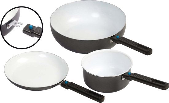 Bo-Camp – Wokpfanne – Sprint ECO – Abnehmbarer Stiel – Ø 28 cm
