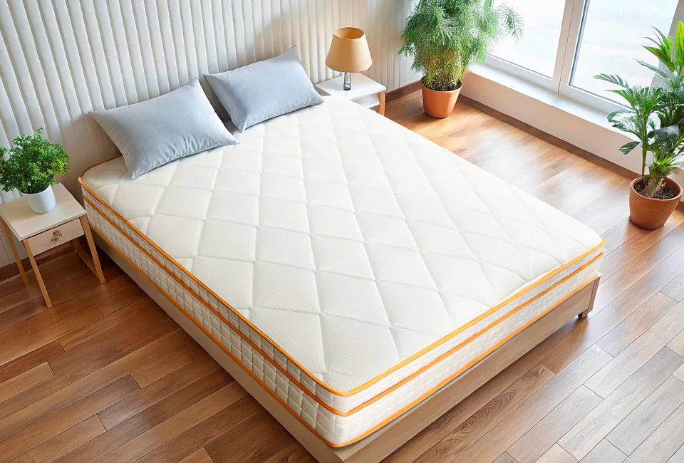 Home & Comfort Taschenfederkernmatratze 90x200 cm - 7 Komfortzonen mit Memory Foam, 25 cm hoch