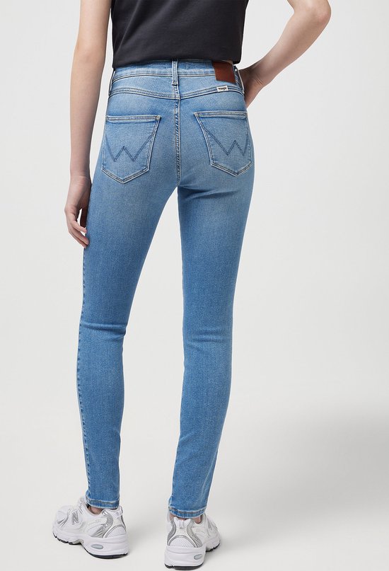 WRANGLER HIGH SKINNY BLAU LOVE SKINNY JEANS-DAMEN