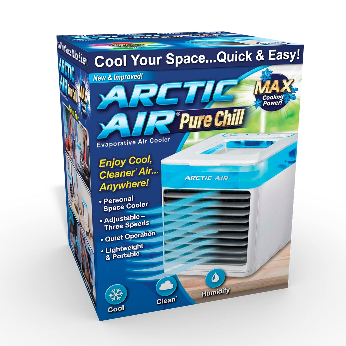 Arctic Air Pure Chill Luftkühler – 3 Geschwindigkeitsstufen – tragbar
