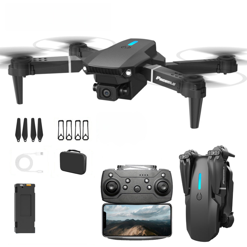 FACEGLE E88 Spielzeugdrohne – Zusammenklappbarer Quadcopter – Hochauflösende Doppelkameras