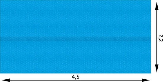 tectake - Poolabdeckung Solarfolie blau rechteckig 220 x 450 cm - 403103