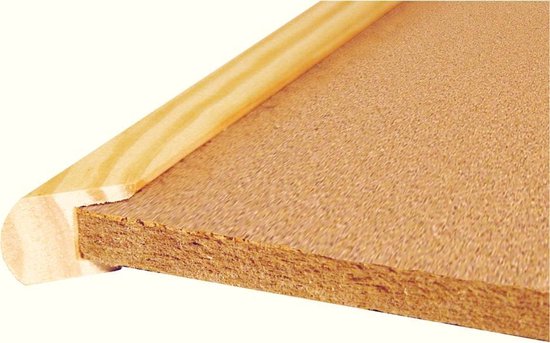 Esselte Pinnwand – Kruk – 80 x 60 cm – Mit Reißzwecken – Naturbraun