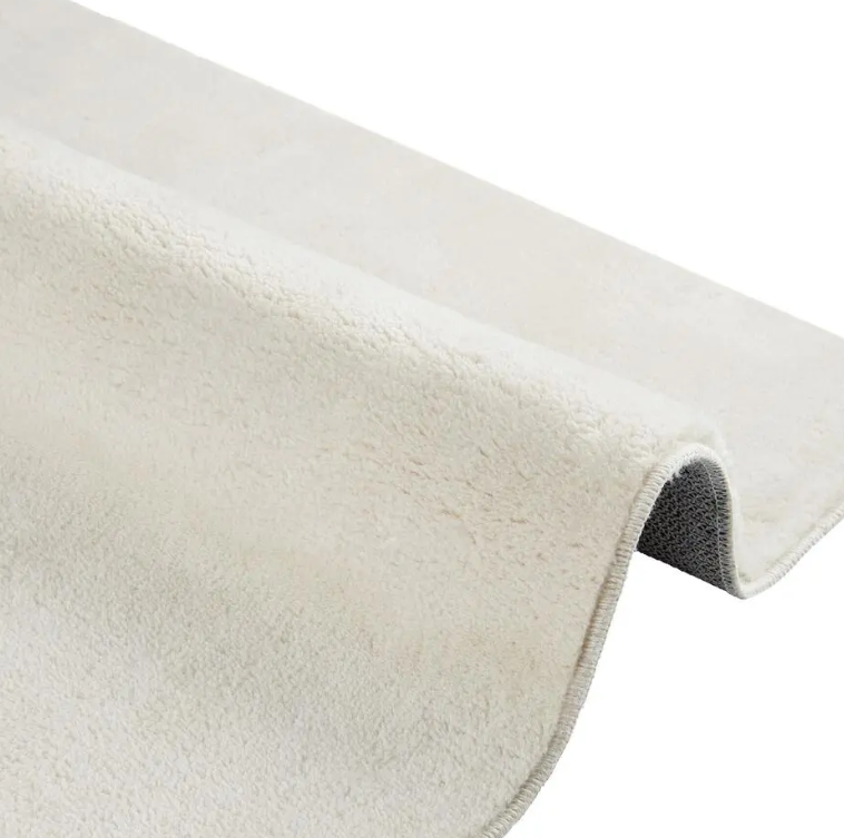 tectake Soft Zone Teppich - Kurzflor - Extra weich - Creme - 200 × 290 cm