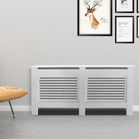 Heizkörperverkleidung - Heizungsverkleidung - Heizkörperverkleidung - 172 cm x 82 cm - weiß