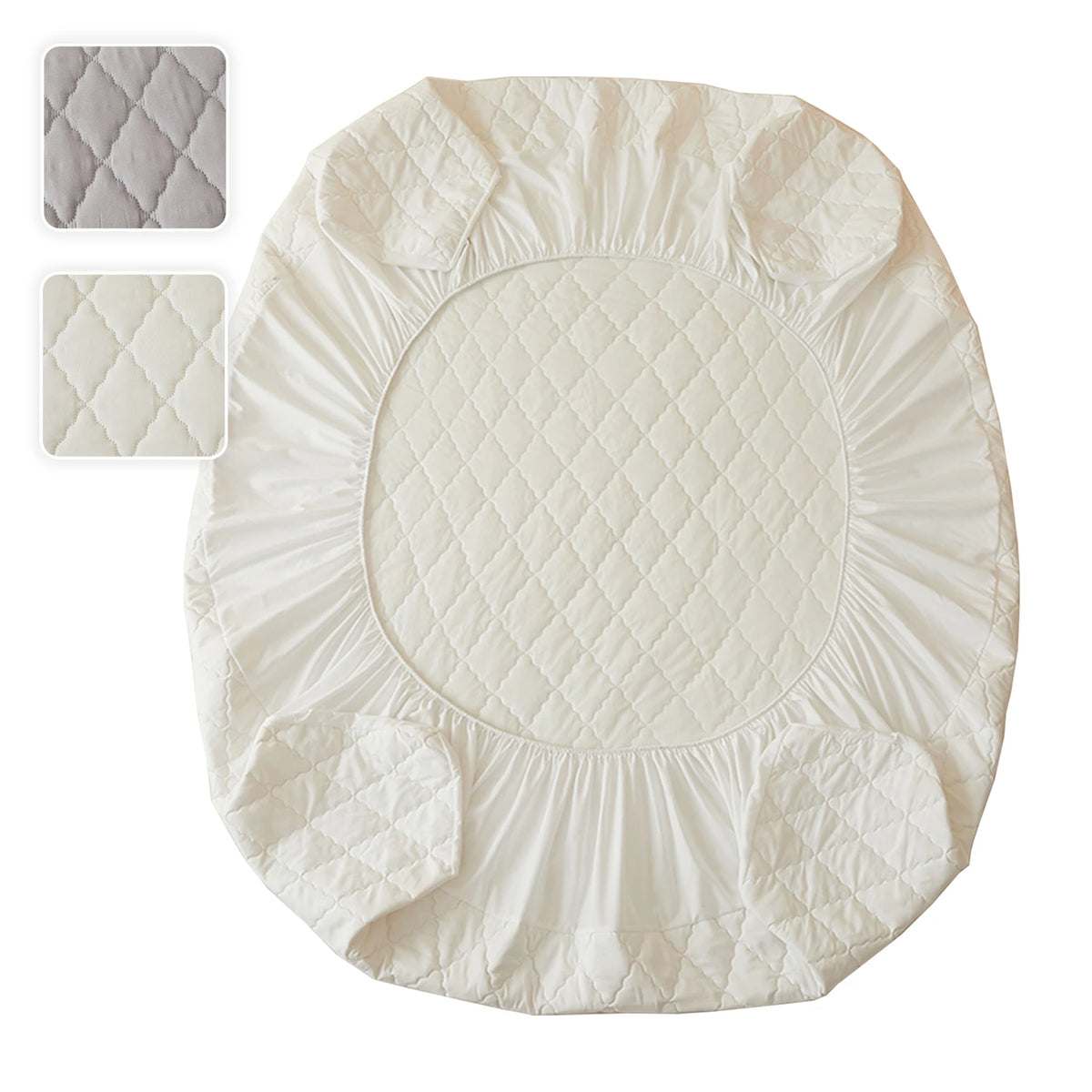 LeBonsoir Wasserdichter Matratzenschoner 150 x 200 cm – Spannbetttuch für eine Eckenhöhe von bis zu 30 cm – Gesteppt und atmungsaktiv – Weiß