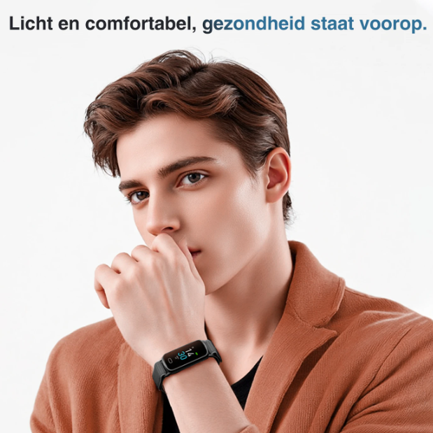 Fittek GTL1 Smartwatch – Schwarz – Gesundheitsüberwachung rund um die Uhr – 7 Tage Akkulaufzeit