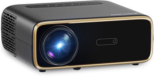 Spoused - Mini-Beamer - Full-HD - 12.000 Lumen - Streaming von Ihrem Telefon mit WiFi - Schwarz - Android