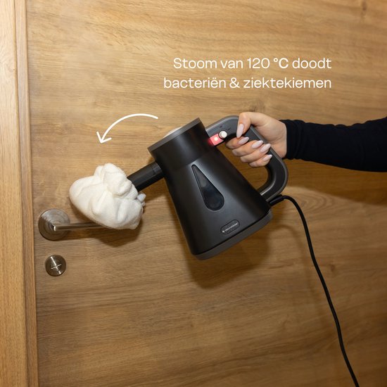Techweise TS Compact Handdampfreiniger - 15 Zubehörteile - 1200W 2.6 Bar- Nass & Trocken Funktion - Handdampfreiniger
