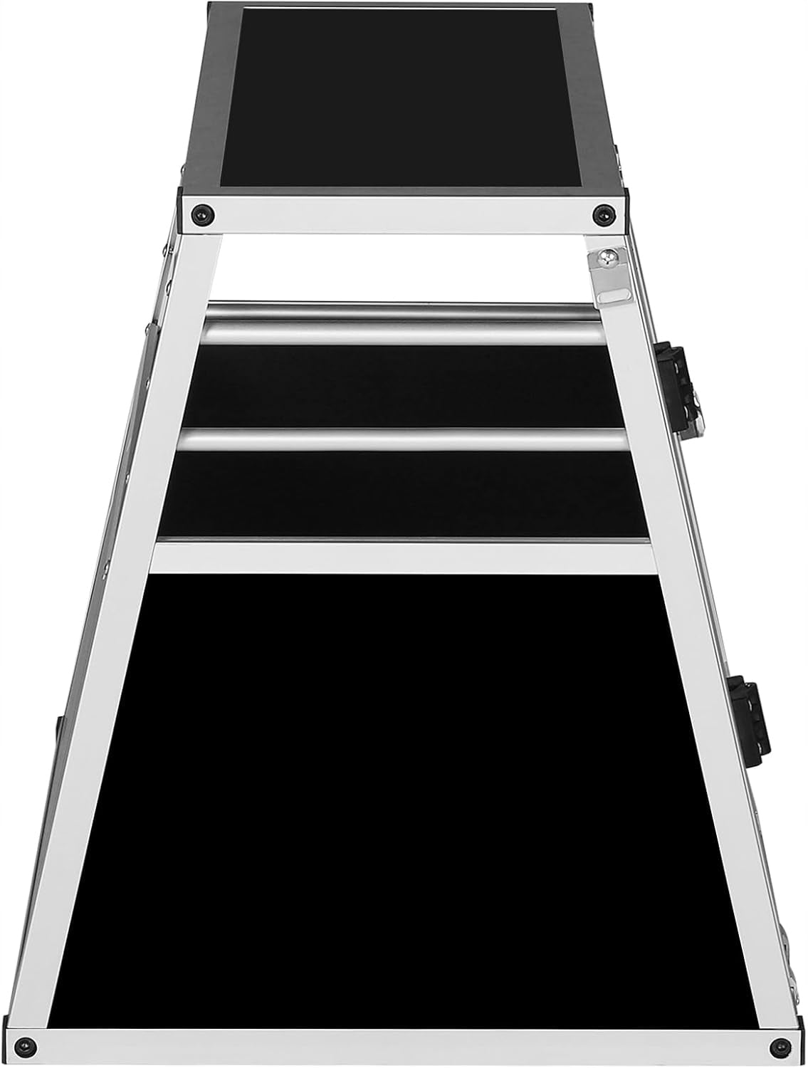 Woltu Aluminium-Hundebox für das Auto mit Schlüssel – Schwarz – 50 x 60 x 60 cm
