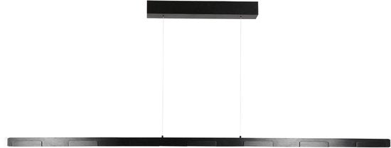Hängeleuchte Bloc 3297ZW Schwarz mit höhenverstellbarem Kabelzug, Glas und Metall – Steinhauer